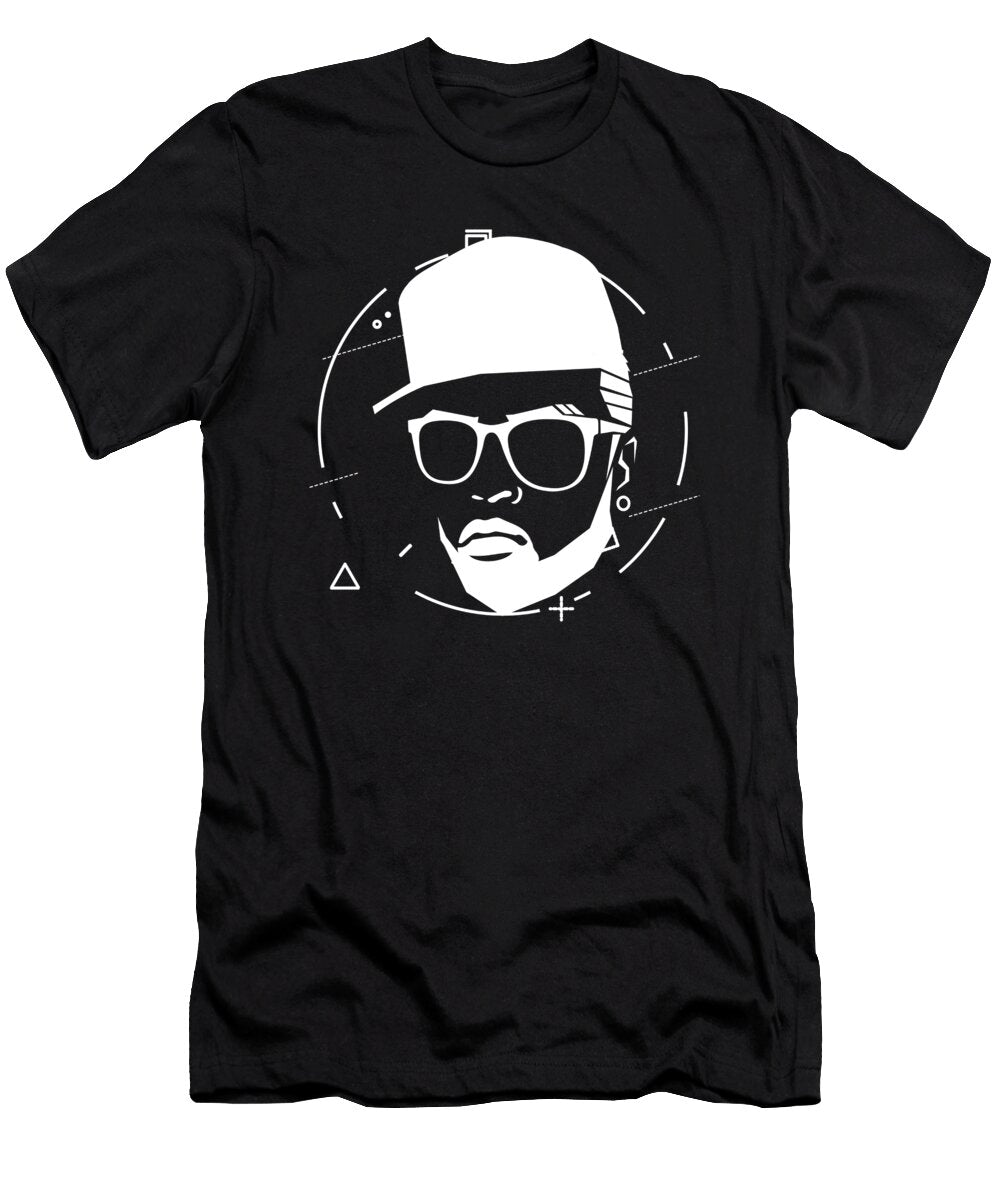 Bearded Beatboxer DJ Music Graffiti Hipster Urban Style Gift Thomas Larch T-Shirt