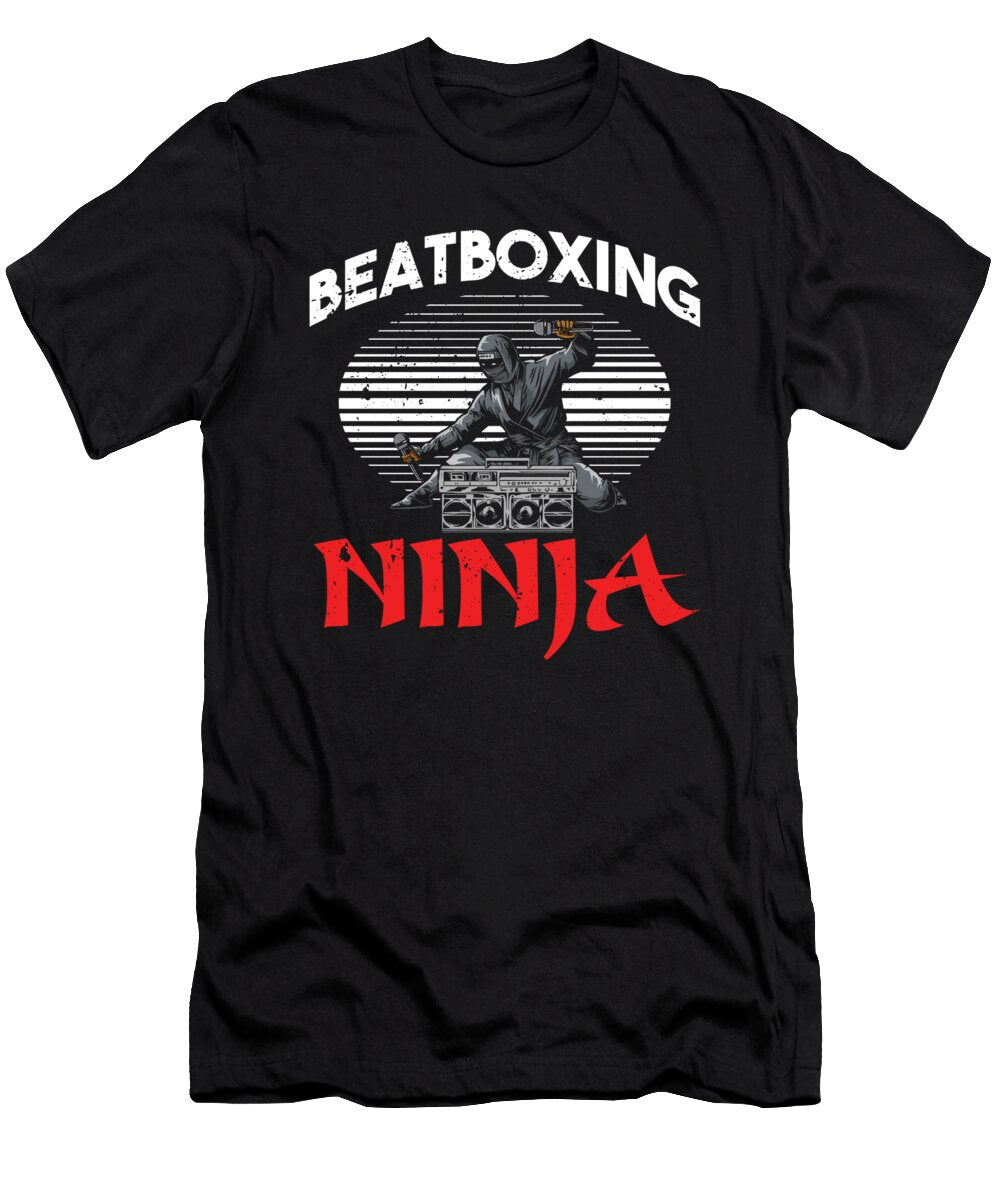 Beatboxing Ninja Beatboxer Rap Hiphop Music DJ Gift Thomas Larch T-Shirt