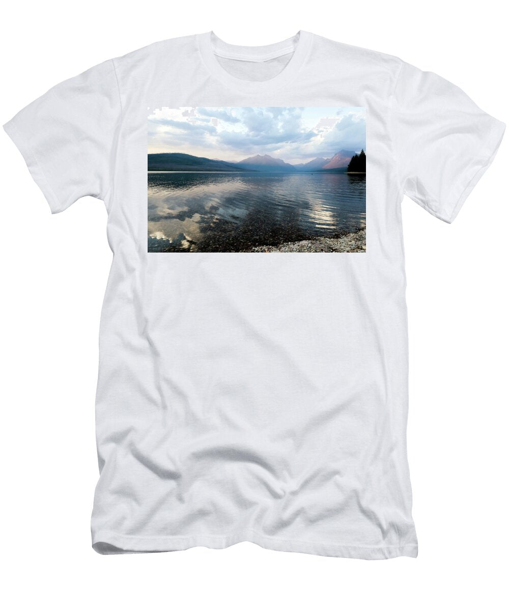 Beautiful Lake Mcdonald in Glacier National Park Candice White T-Shirt
