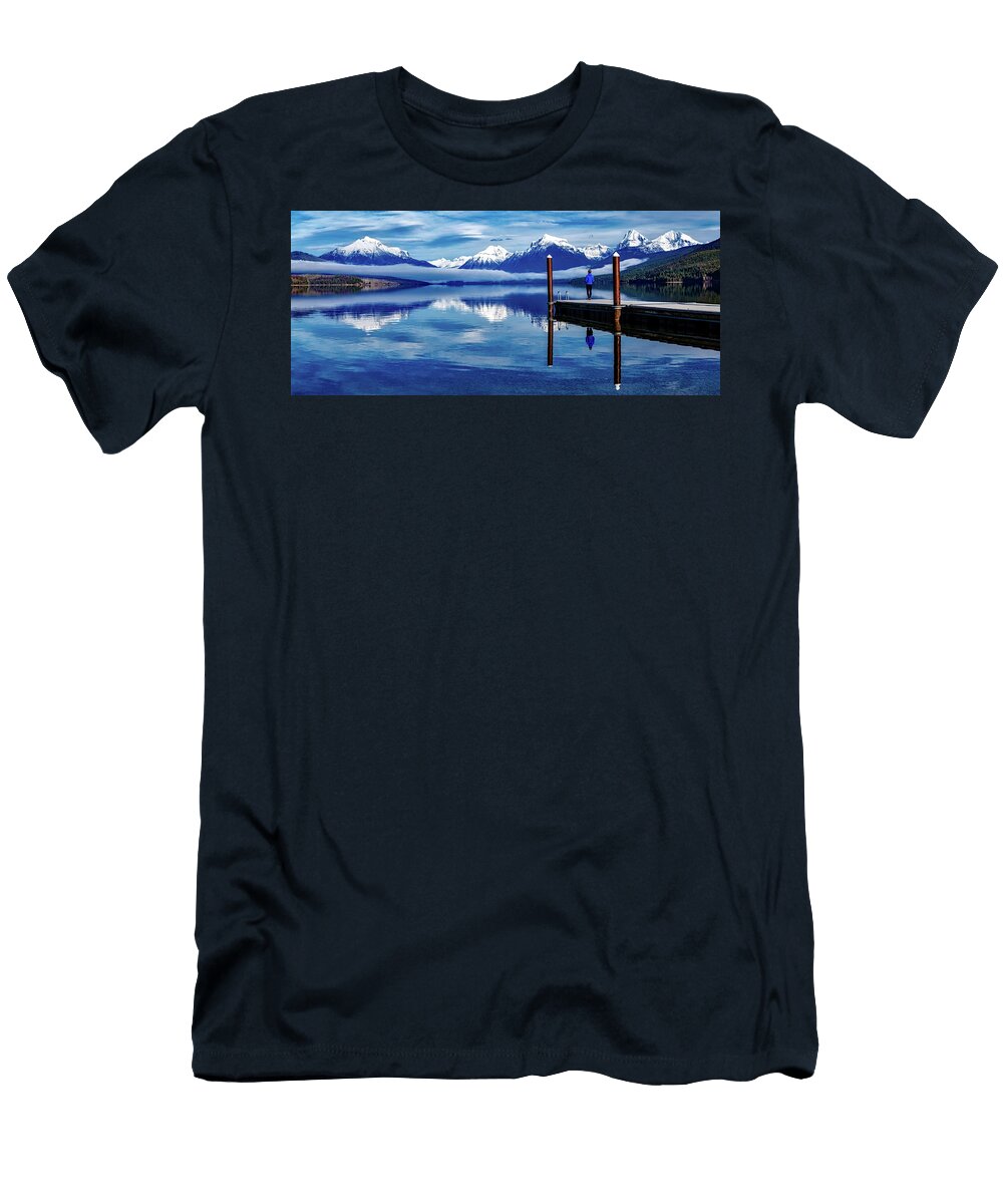 Beautiful Lake Mcdonald Nps Jacob W Frank T-Shirt