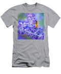 Bee on Russian Sage 2 Square Crop Nikolyn Mcdonald T-Shirt