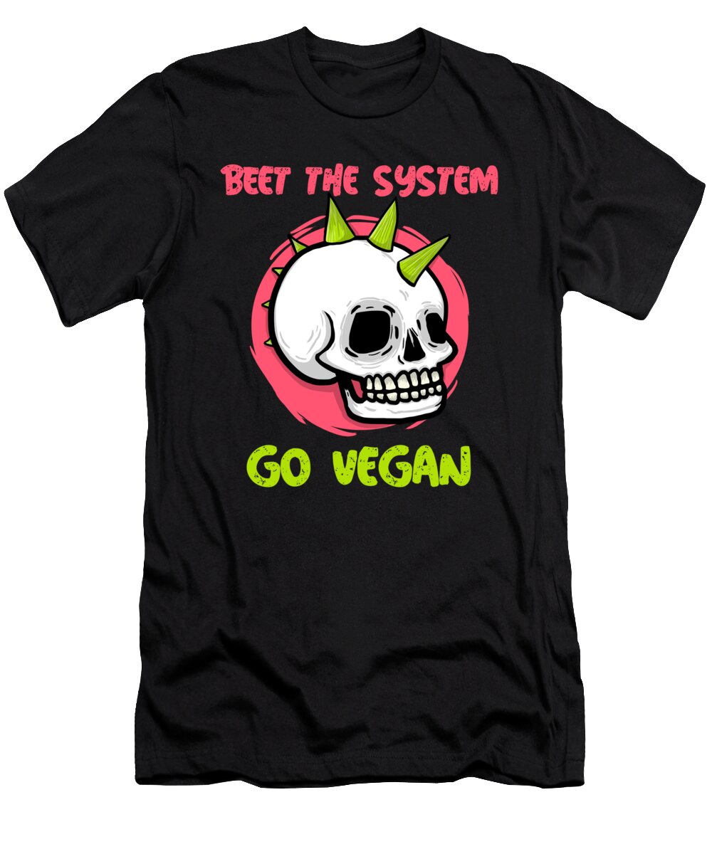 Beet the System Go Vegan Punkrock Me T-Shirt