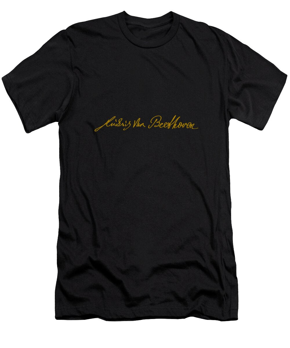 Beethoven Signature Old Gold Fa Zoran Chokullov T-Shirt