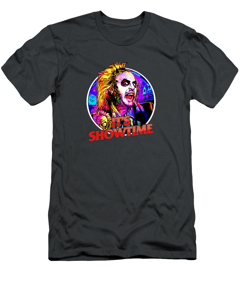 Beetlejuice Lego Style Mashup with Creepy Fun Joe Charles T-Shirt