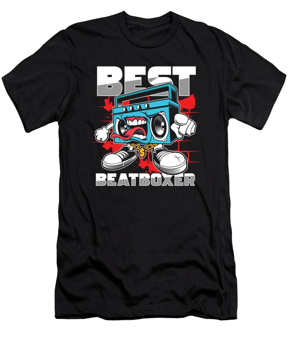 Best Beatboxer Rap DJ Hiphop Beatboxing Music Gift Thomas Larch T-Shirt
