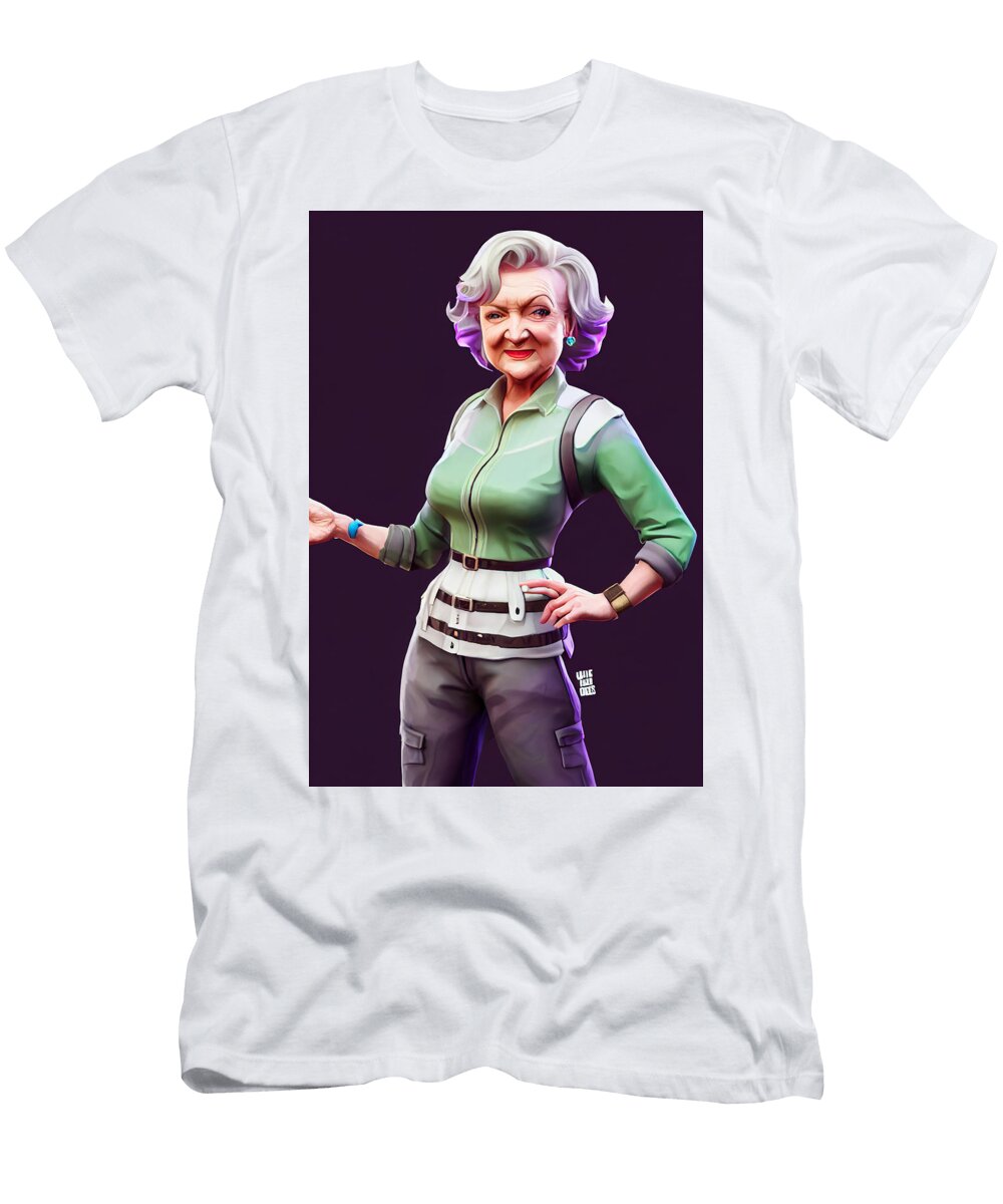 Betty White Full Body Fortnite Skin 00535bfd Faa1 4eaf 8947 395e3369ea05 Motionage Designs T-Shirt