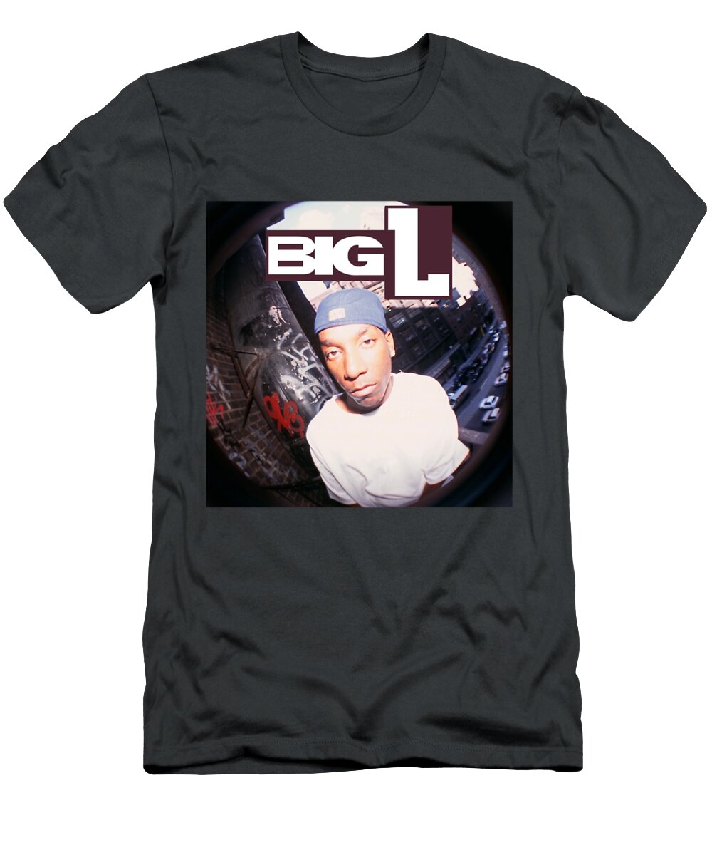 Big L with Logo 90s Hiphop Roger Pueyrredon T-Shirt