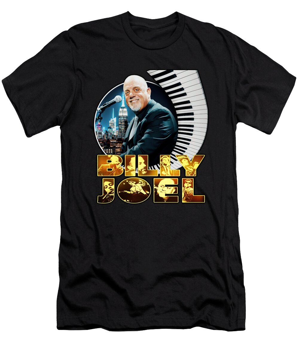 Billy Joel American Singer Pianist and Songwriter 2023 Rain Store T-Shirt