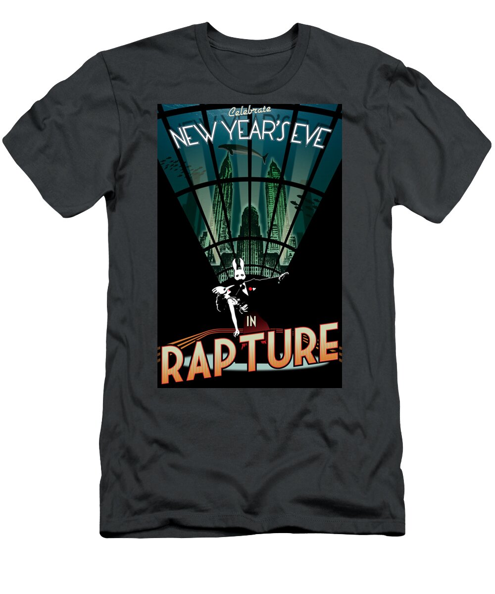 Bioshock Rapture Poster Richard Valdes T-Shirt