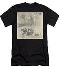 Bird S Eye View of a Man and Woman Conversing Ava Canvas Studio T-Shirt