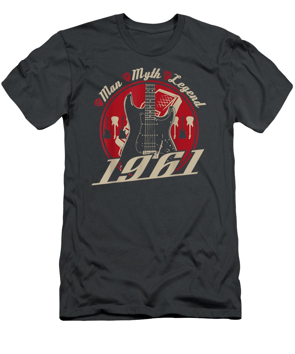 Birthday for Guitar Players Born in 1961 Dawid Nicole T-Shirt