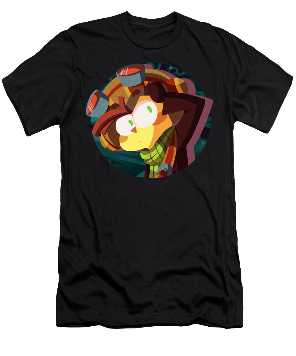 Birthday Gifts Psychonauts Print Gamer Art Classic Fans Douxie Grimo T-Shirt