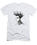Black and White Punk Rock Girl Marian Voicu T-Shirt