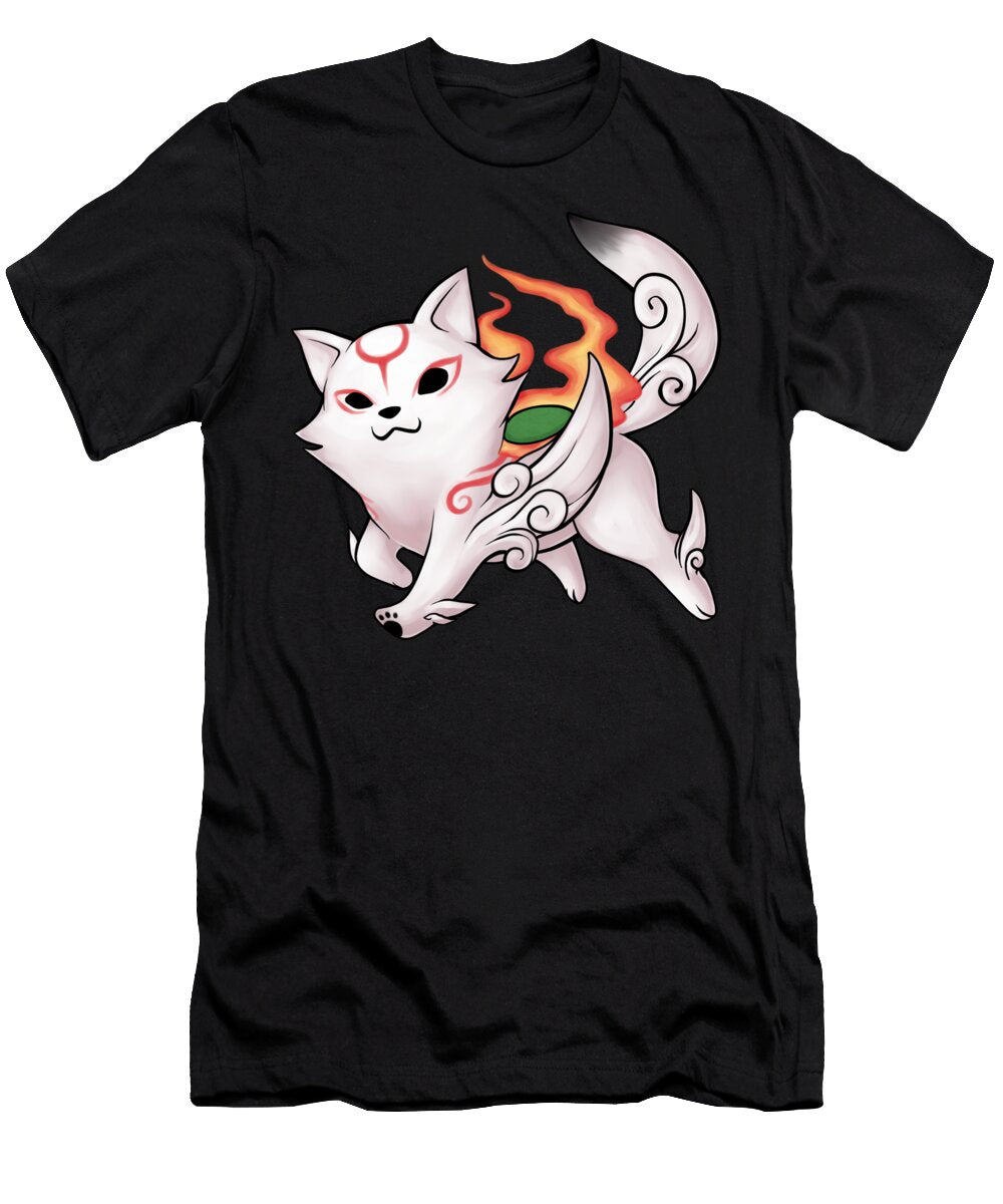Black Chibiterasu Okami Video Game T-Shirt