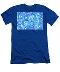 Blue Drops Batik Art Sharon Cummings T-Shirt