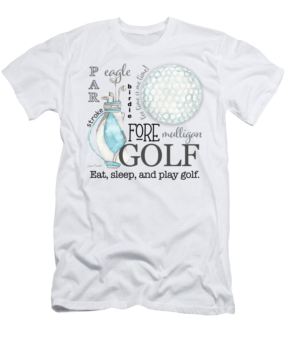 Blue Golf Art Jean Plout T-Shirt