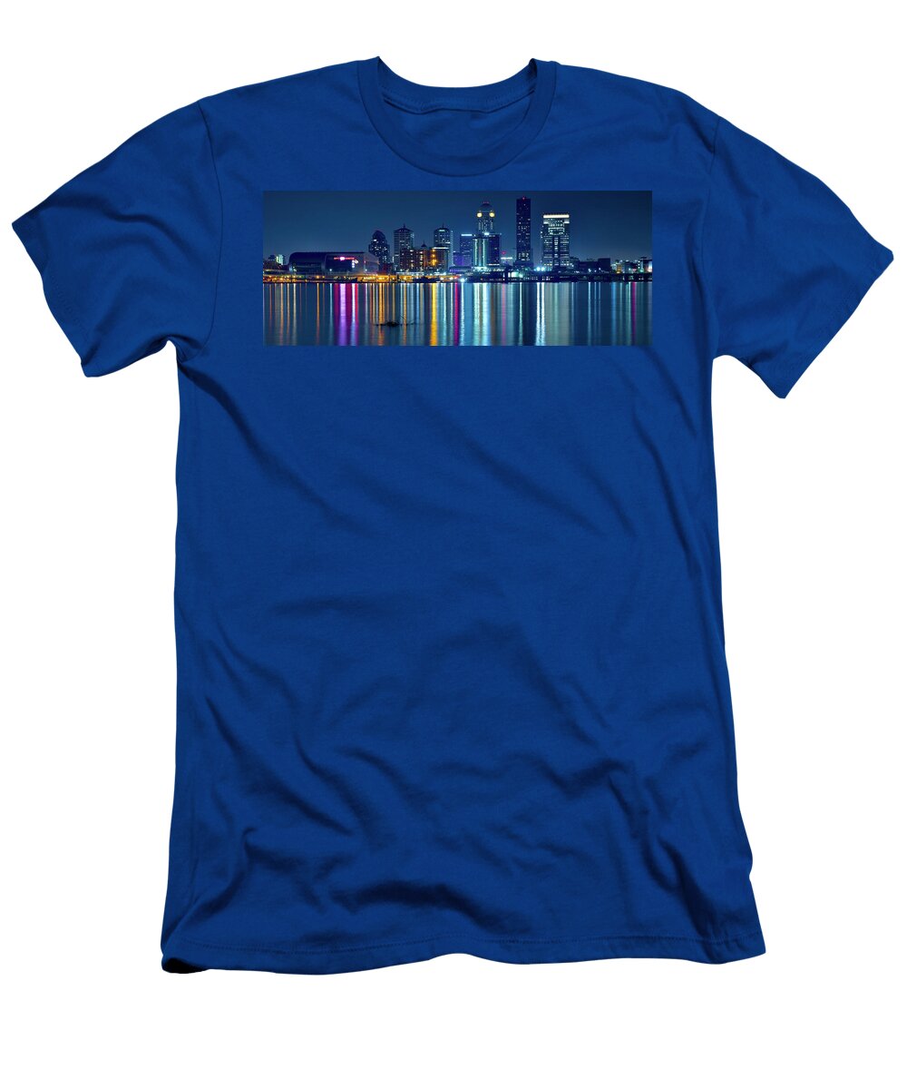 Blue Horizon Louisville Nightscape Frozen in Time Fine Art Photography T-Shirt