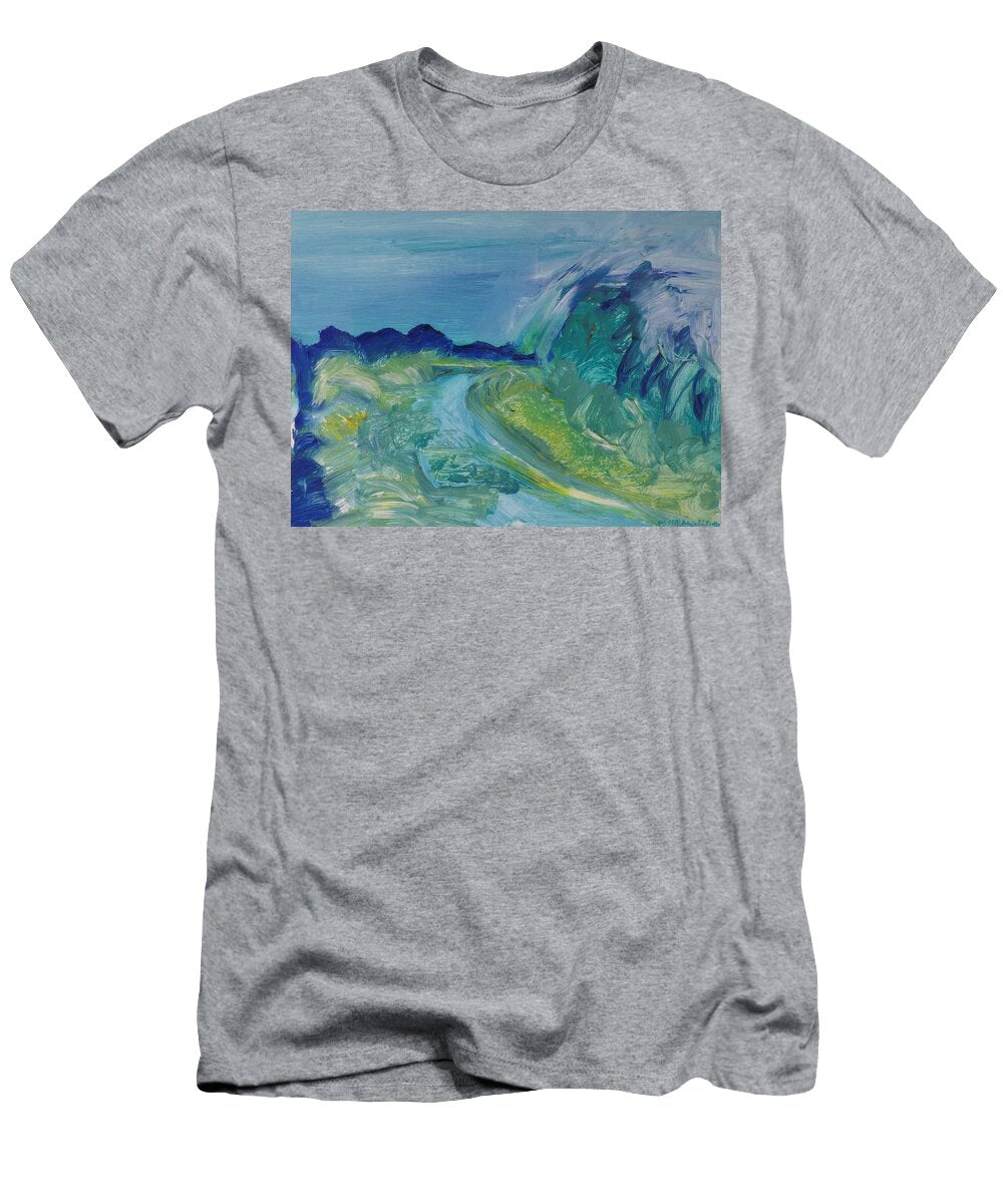 Blue River Landscape I 1988 Oil on Canvas Brenda Brin Booker T-Shirt