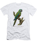 Blue Winged Macaw on Mossy Branch Takeda Art T-Shirt