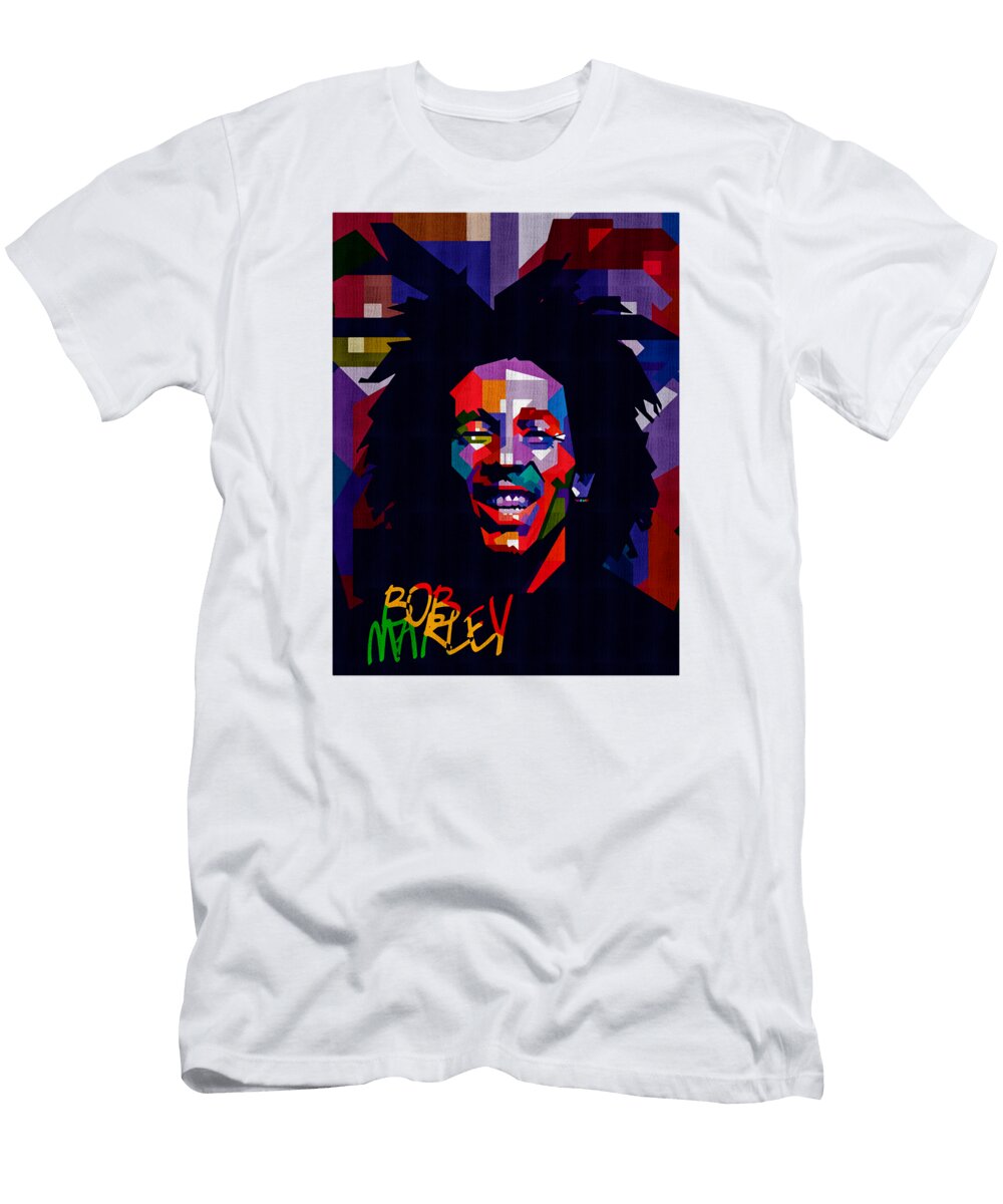Bob Marley Poster Gretchen Lam T-Shirt
