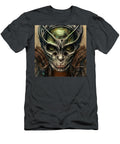 Bob Orsillo Fine Art Print Mechanized Mind Surreal Biomech Portrait with Green Eyes Bob Orsillo T-Shirt