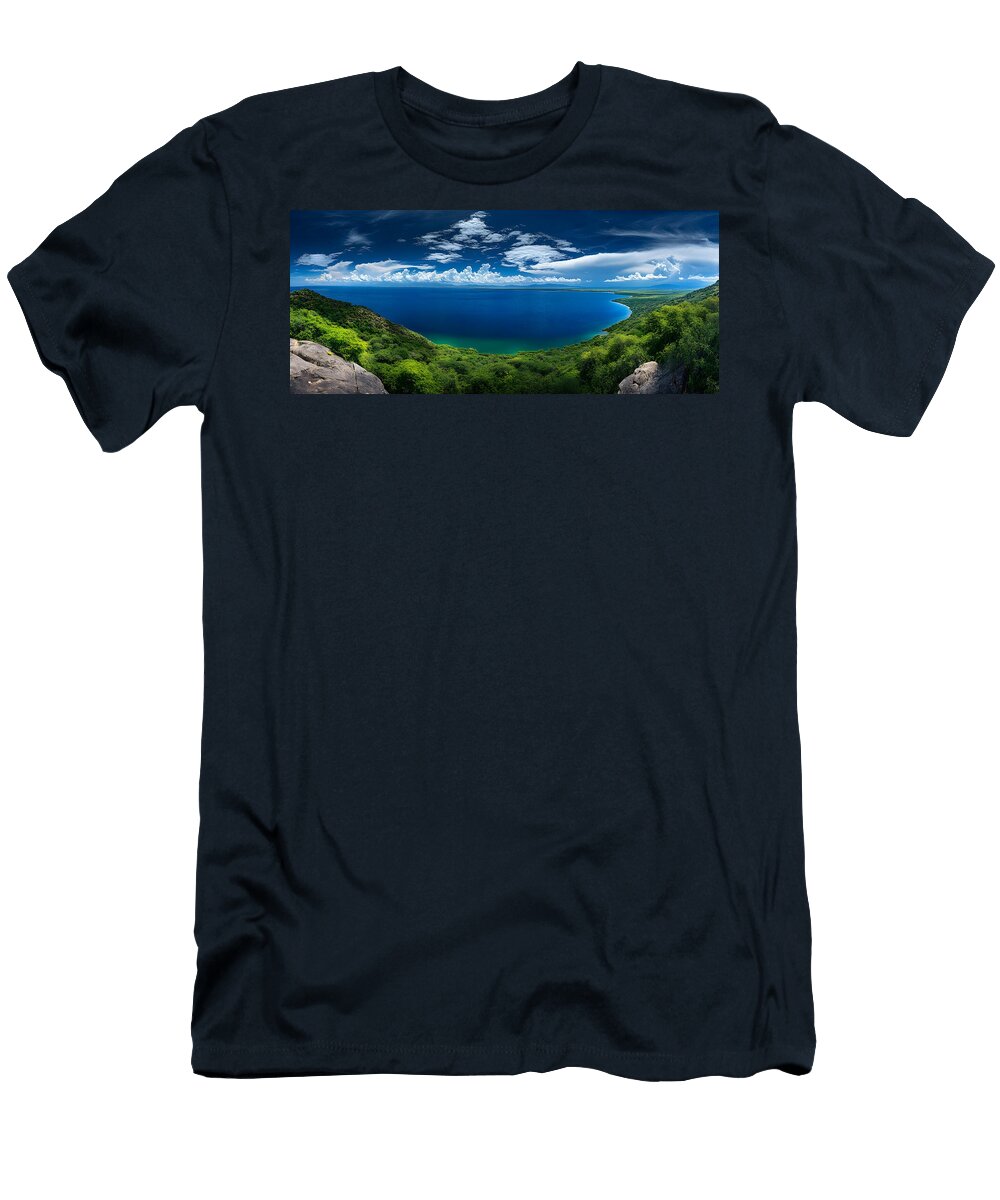 Bold African Landscape Wall Art From Mahale Mountains John Bloom T-Shirt