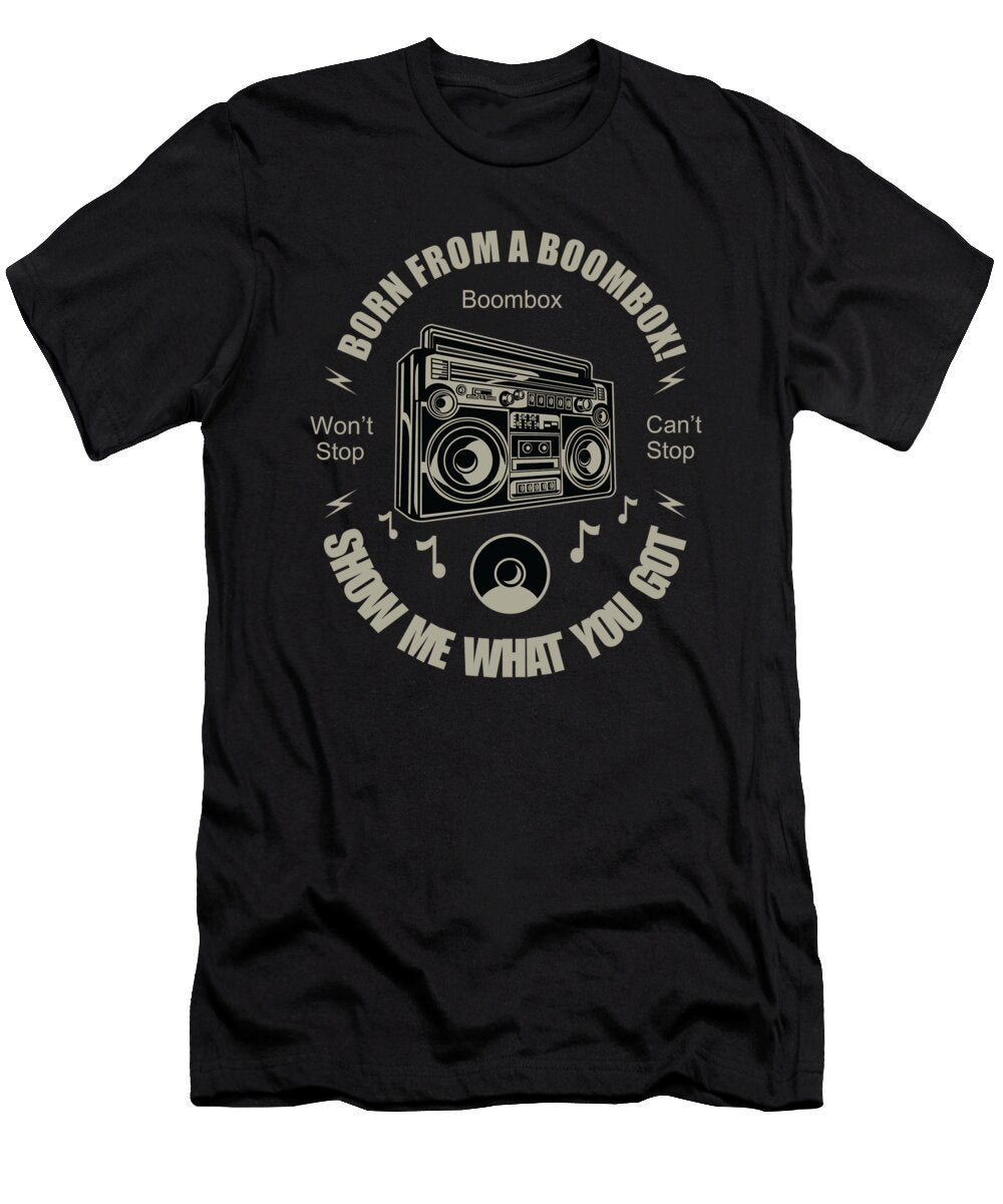 Born From a Boombox Long Shot T-Shirt