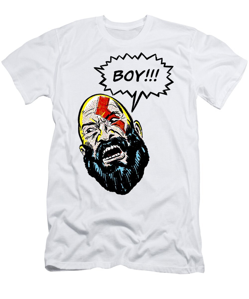 Boy God of War Kratos Lusky Gretel T-Shirt