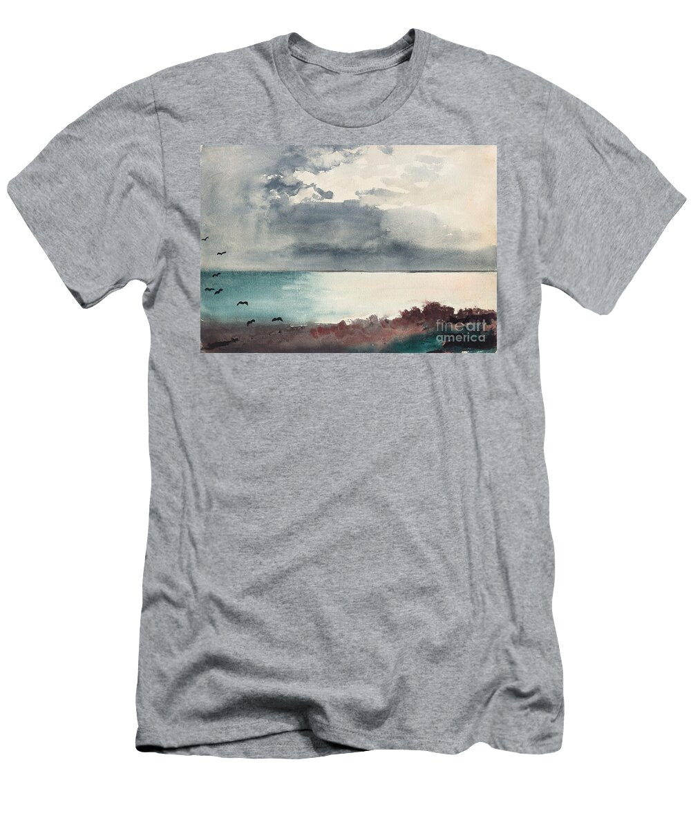 Breaking Storm Coast of Maine 1894 Winslow Homer T-Shirt