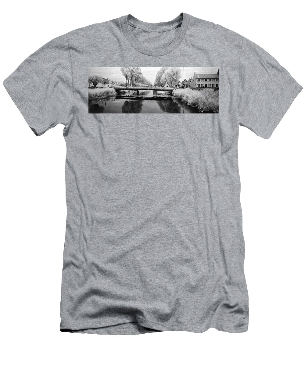 Bridge Across a Channel Connecting Panoramic Images T-Shirt