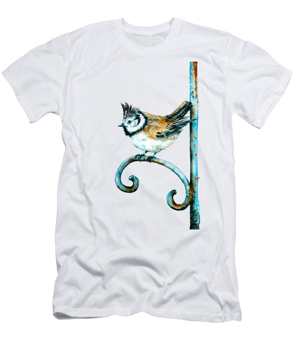 Bridled Titmouse Zaira Dzhaubaeva T-Shirt