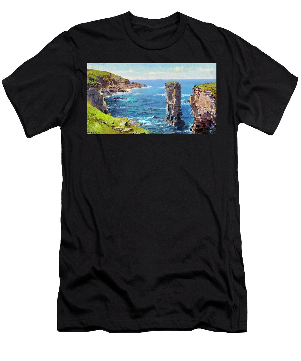 British Coastal View Coast of Cornwall By William Trost Richards 1880 William Trost Richards T-Shirt