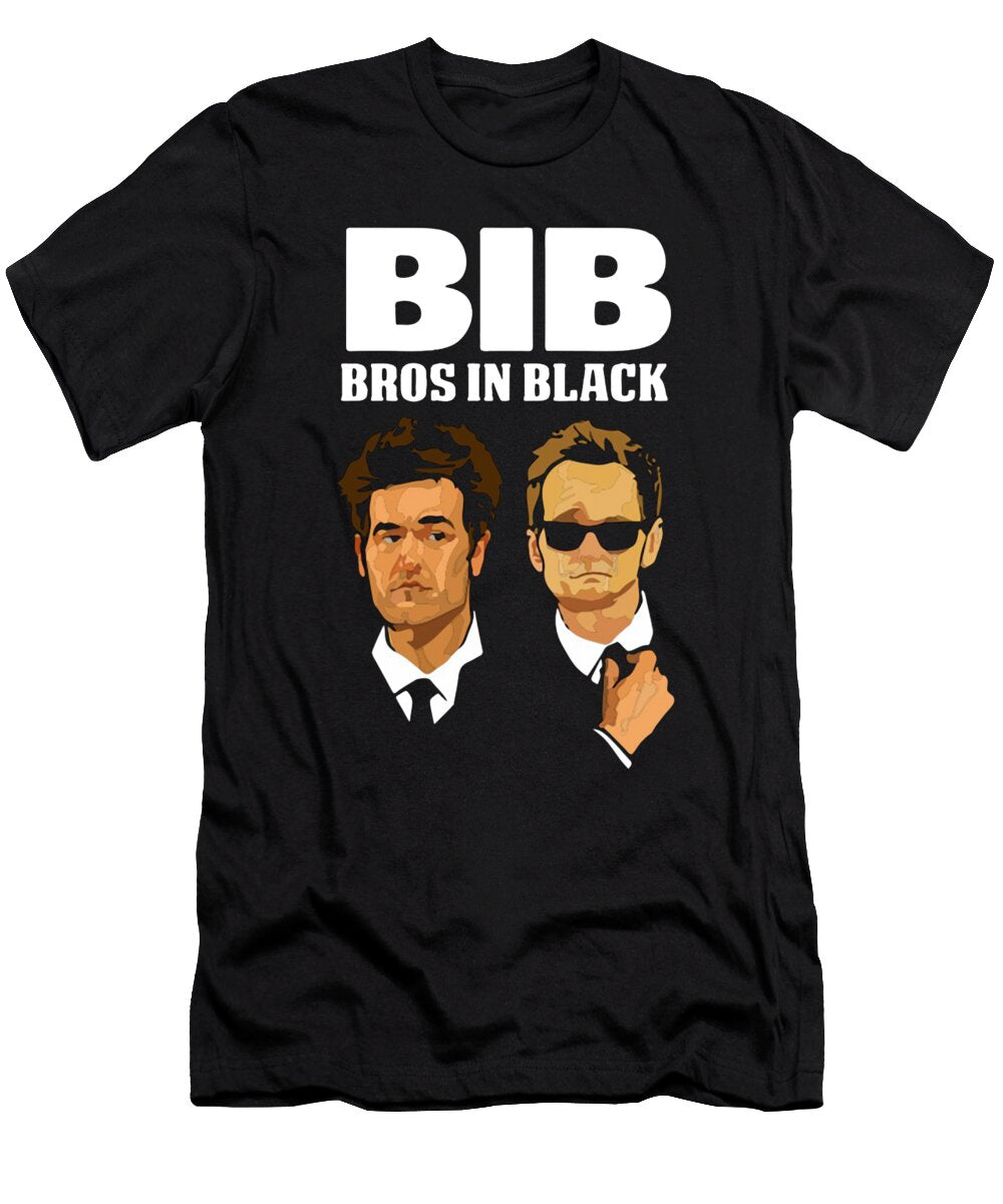 Bros in Black Vasil Pebe T-Shirt