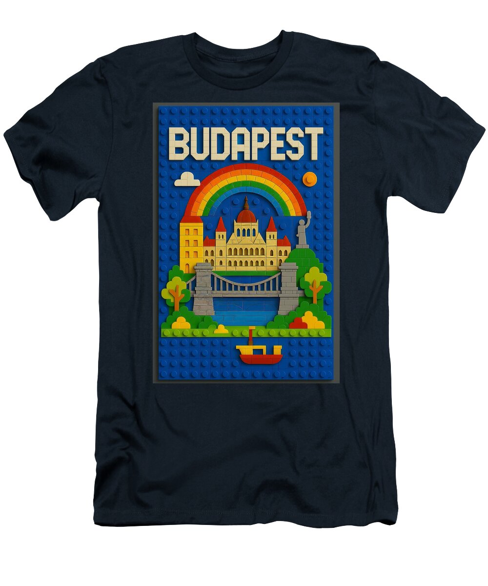 Budapest Lego Bricks Sampadart Gallery T-Shirt