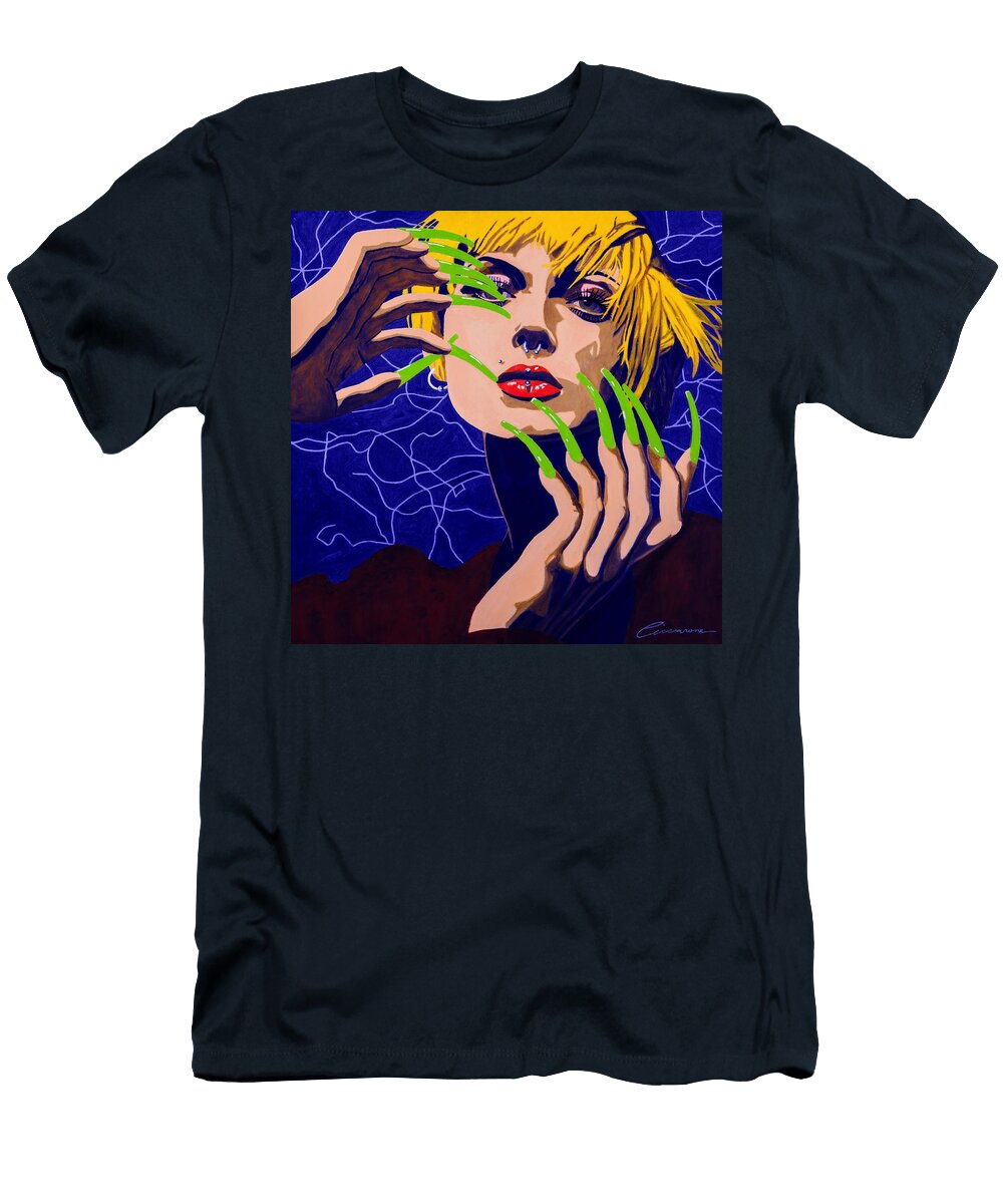 Bug Lady 2 Blue Joe Ciccarone T-Shirt