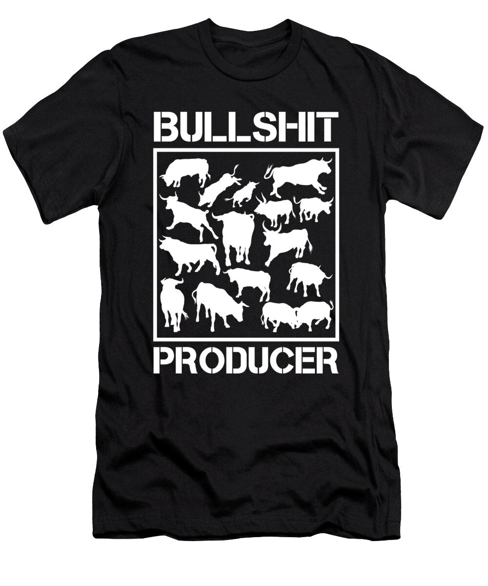 Bullshit Producer Farmer Farming Farm Tractor Gift Thomas Larch T-Shirt
