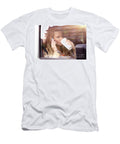 Business Woman Having Coffee in the Car Anna Omelchenko T-Shirt
