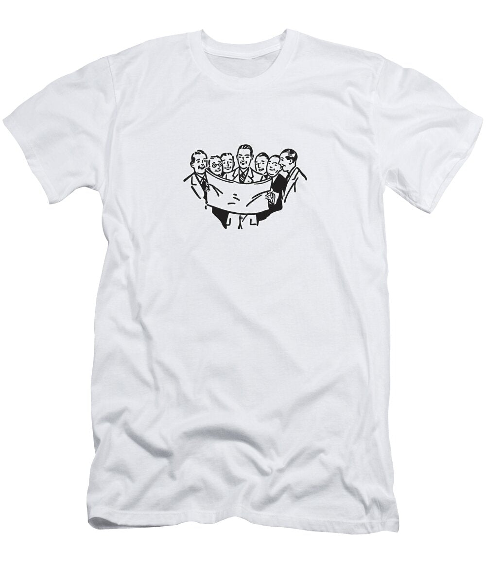 Businessmen Reviwing a Document Csa Images T-Shirt