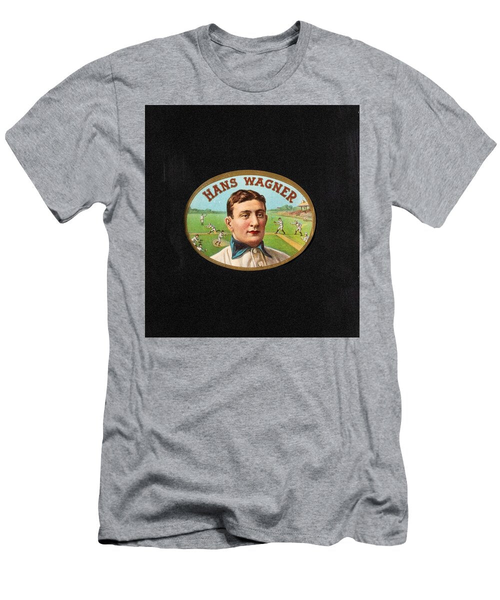 C 1910 Freeman Cigar Co Honus Hans Wagner Oval Cigar Label Celestial Images T-Shirt