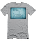 Calais France Vintage Map 1777 Blue Carol Japp T-Shirt