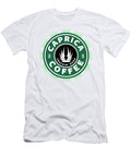 Caprica Coffee Frackin Good Battlestar Galactica Starbucks Randy Pfeffer T-Shirt