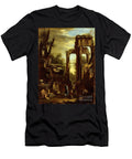 Capriccio of Classical Ruins and Statuary with Figures Conversing Giovanni Ghisolfi T-Shirt
