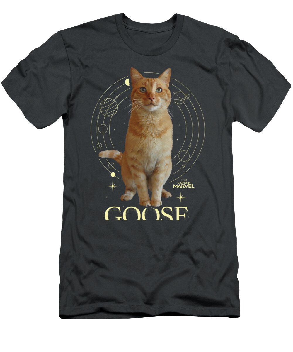 Captain Marvel Goose Full Portrait Space Muhamc Munir T-Shirt