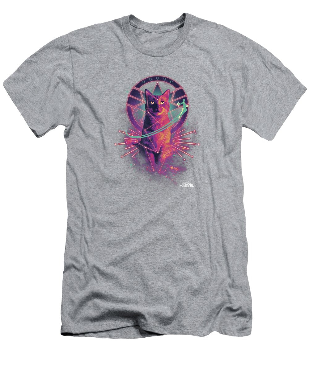 Captain Marvel Movie Goose Galaxy Portrait Graphic Nico Chyenne T-Shirt