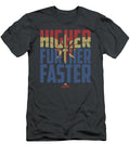 Captain Marvel Movie Higher Further Faster Mankie Rohai T-Shirt
