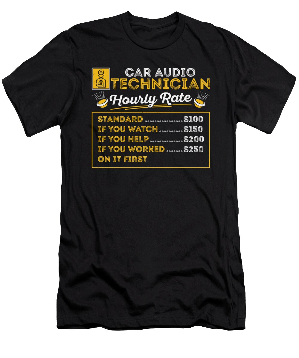 Car Audio Technician Car Stereo Fanatic Automobile Toms Store T-Shirt