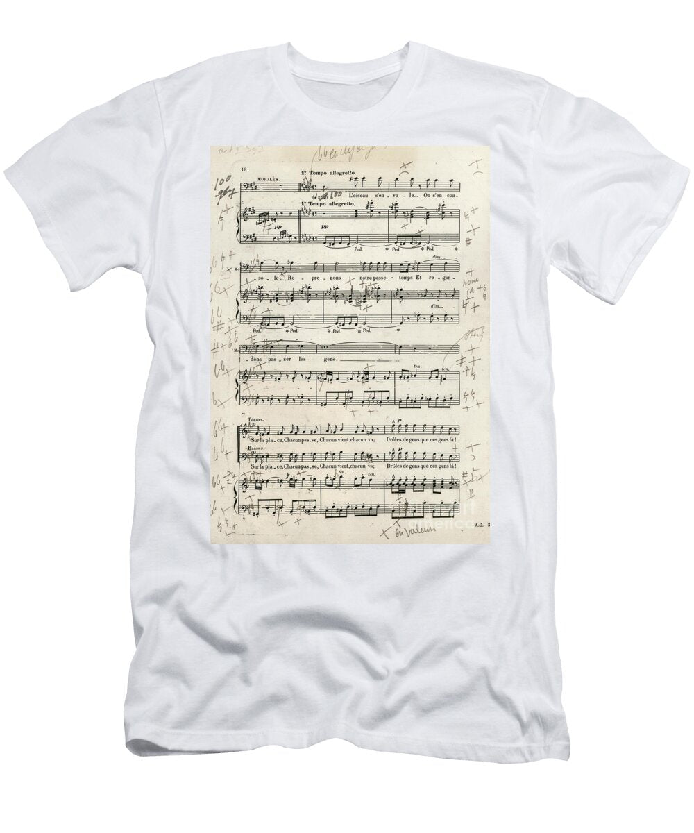 Carmen Originam Sheet Music From Bizet Delphimages Photo Creations T-Shirt