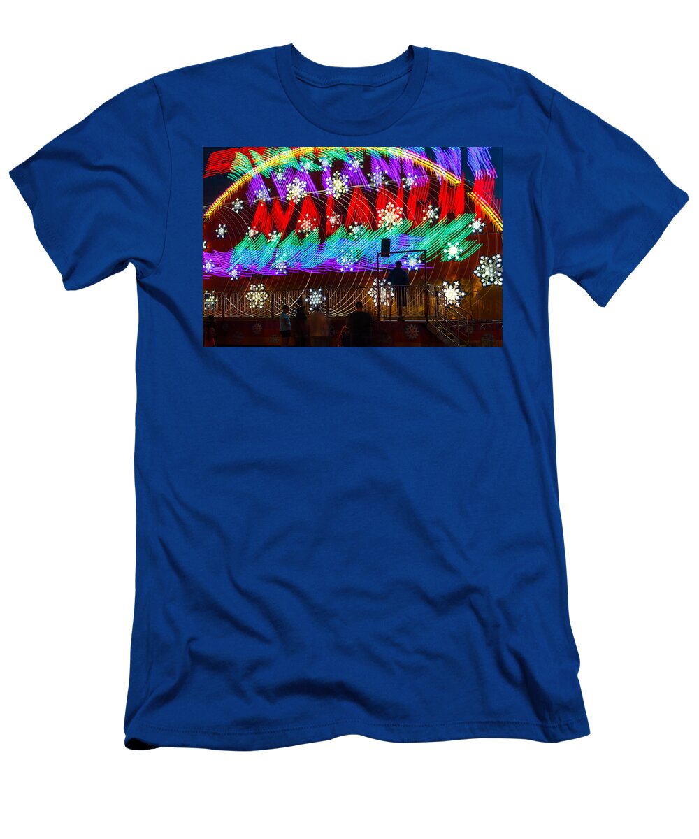 Carnival Ride Rainbow Colors Steven Bateson T-Shirt
