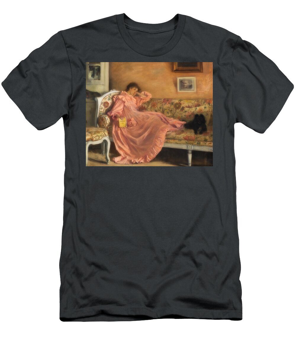 Carola Sitting on the Sofa Gustaf Cederstrom T-Shirt