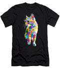 Cat Colorful Pet Animal Cat Lover Abstract Gift Thomas Larch T-Shirt